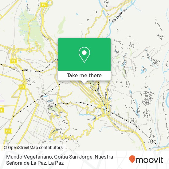 Mundo Vegetariano, Goitia San Jorge, Nuestra Señora de La Paz map