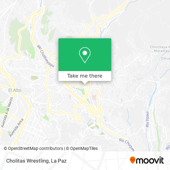 Cholitas Wrestling map