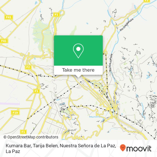 Kumara Bar, Tarija Belen, Nuestra Señora de La Paz map