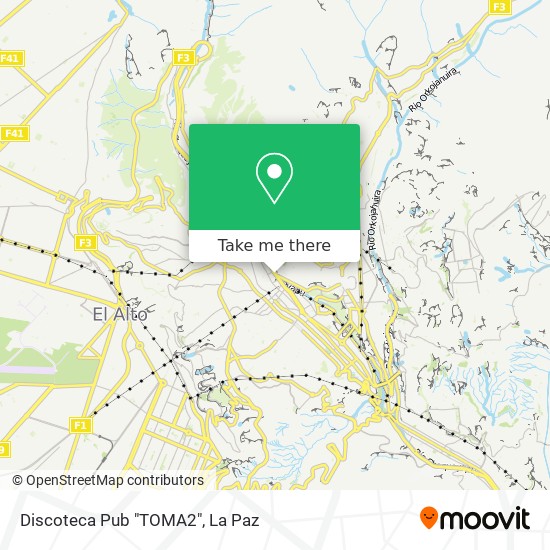 Discoteca Pub "TOMA2" map