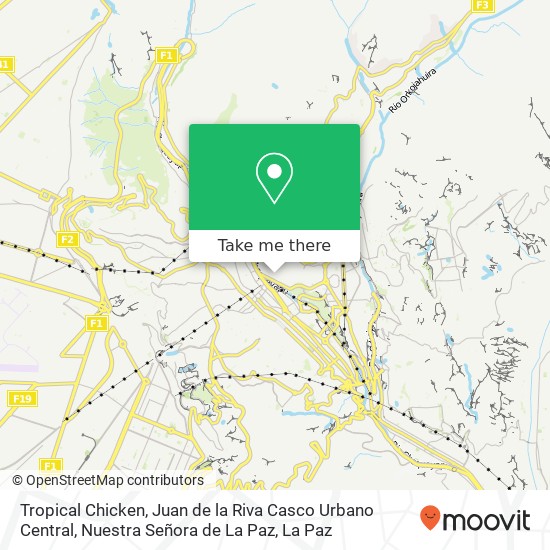 Tropical Chicken, Juan de la Riva Casco Urbano Central, Nuestra Señora de La Paz map