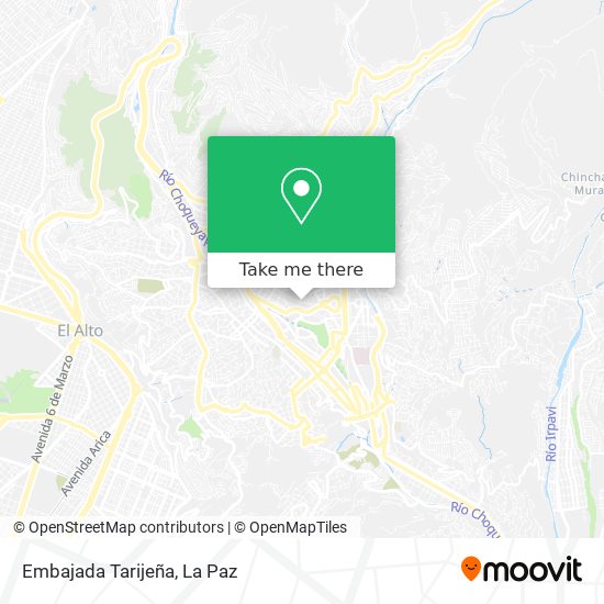 Embajada Tarijeña map