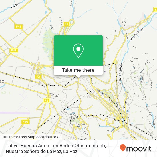 Tabys, Buenos Aires Los Andes-Obispo Infanti, Nuestra Señora de La Paz map