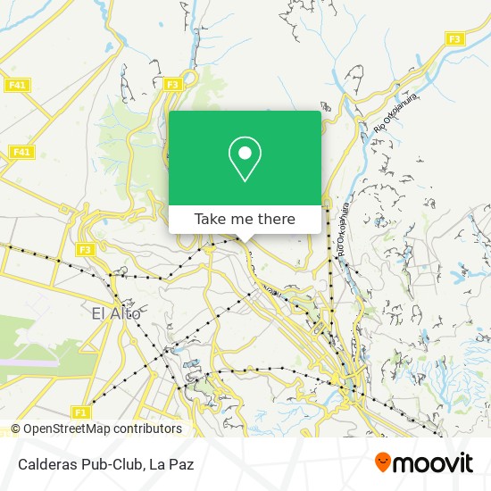 Calderas Pub-Club map