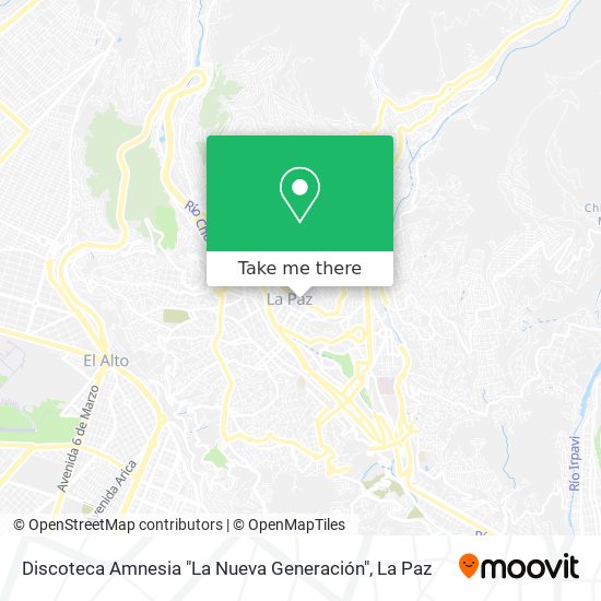 Discoteca Amnesia "La Nueva Generación" map