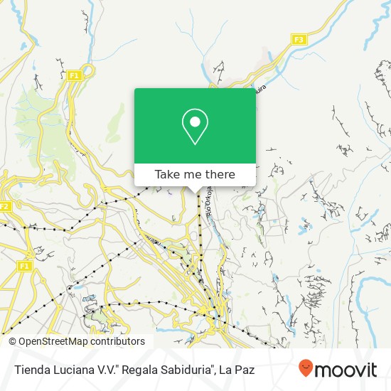 Tienda Luciana V.V." Regala Sabiduria" map