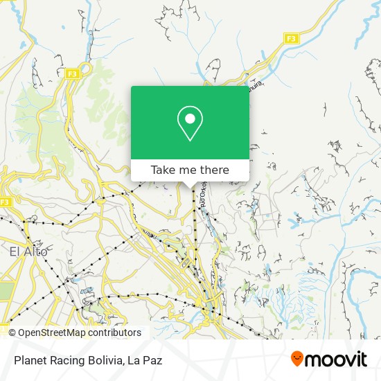 Planet Racing Bolivia map