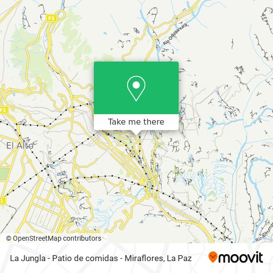 La Jungla - Patio de comidas - Miraflores map