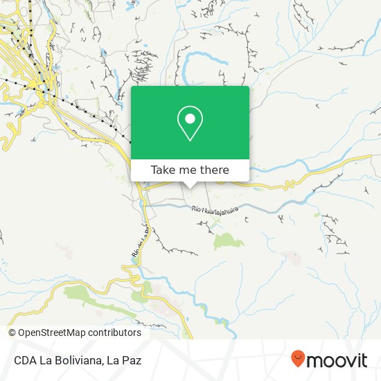 CDA La Boliviana map