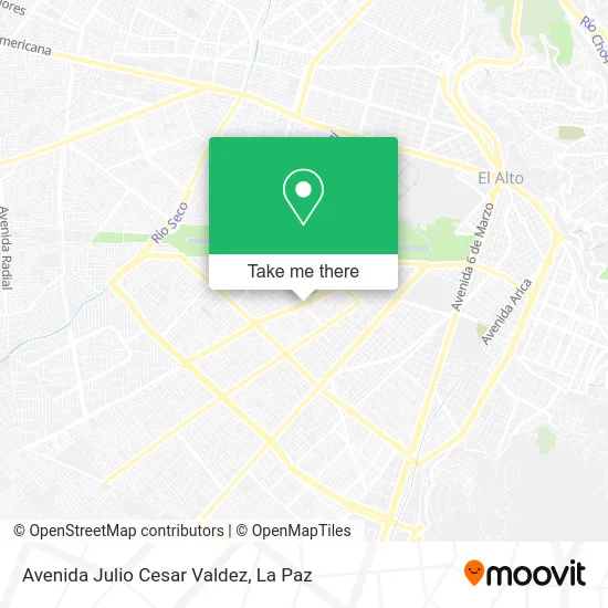 Avenida Julio Cesar Valdez map