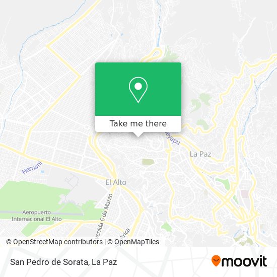 San Pedro de Sorata map