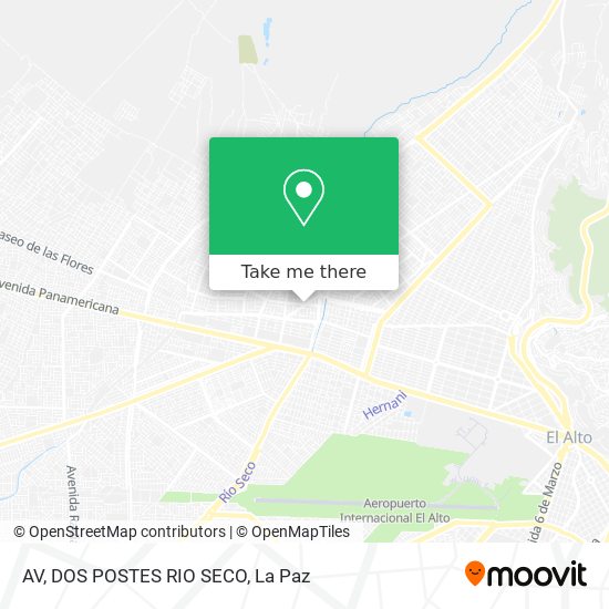 AV, DOS POSTES RIO SECO map