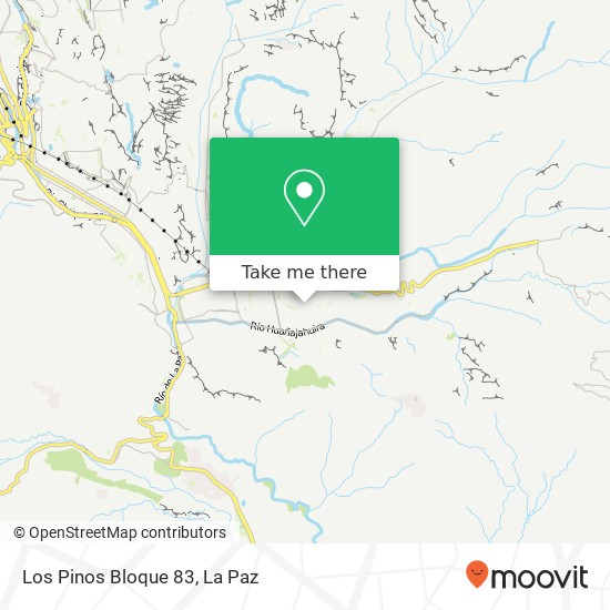 Los Pinos Bloque 83 map