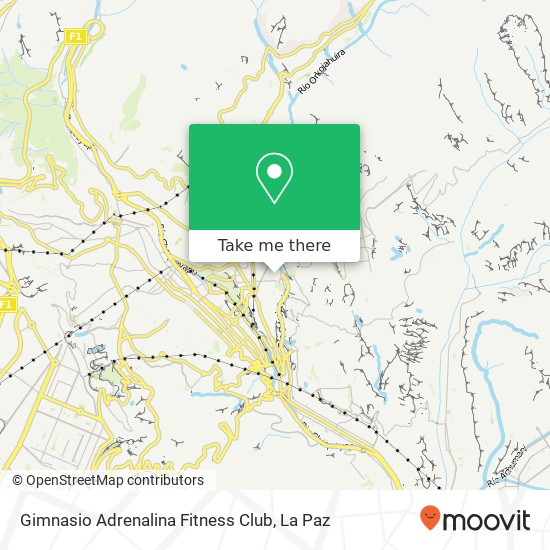 Mapa de Gimnasio Adrenalina Fitness Club