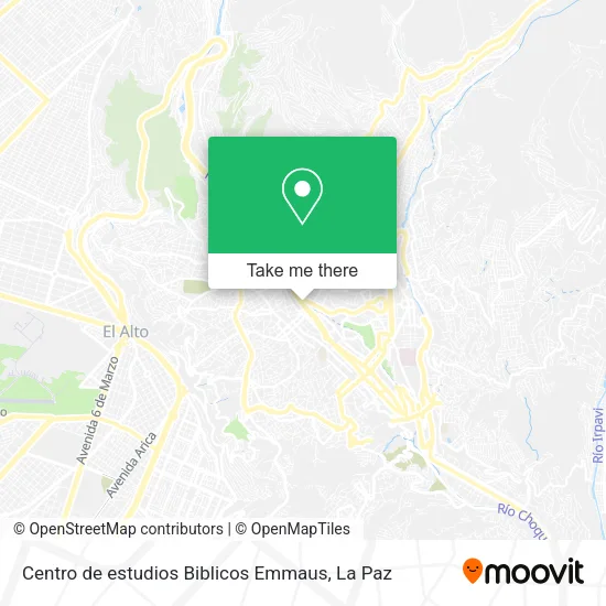 Centro de estudios Biblicos Emmaus map
