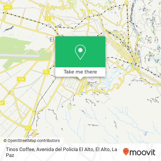 Tinos Coffee, Avenida del Policía El Alto, El Alto map