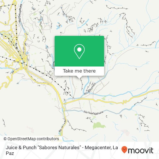 Mapa de Juice & Punch "Sabores Naturales" - Megacenter