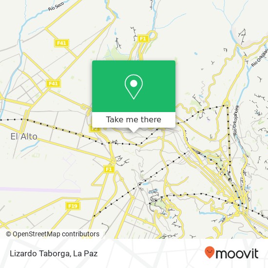 Lizardo Taborga map