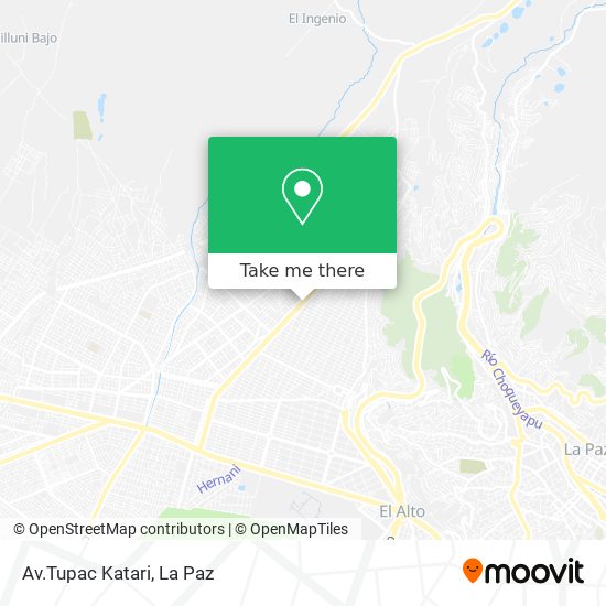 Av.Tupac Katari map