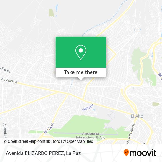 Avenida ELIZARDO PEREZ map