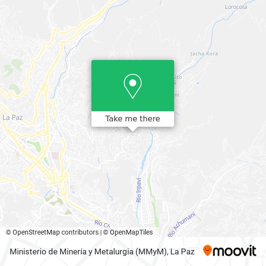 Ministerio de Minería y Metalurgia (MMyM) map