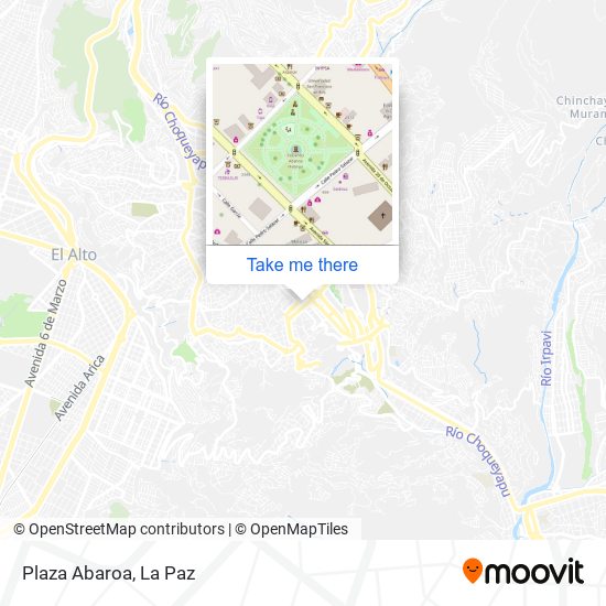 Plaza Abaroa map