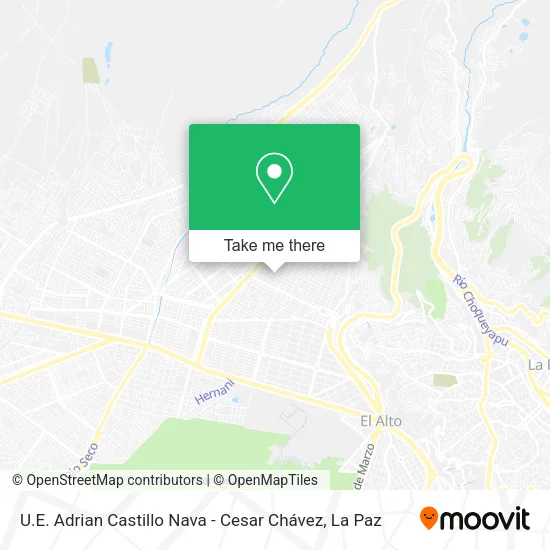Mapa de U.E. Adrian Castillo Nava - Cesar Chávez