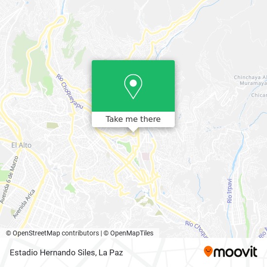 Estadio Hernando Siles map