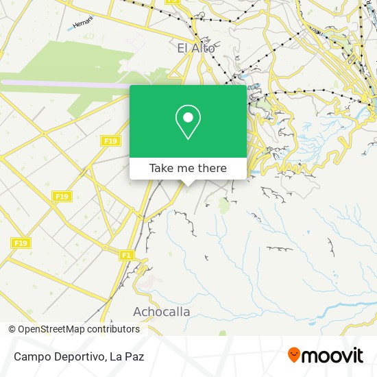 Campo Deportivo map
