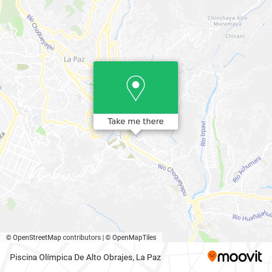 Piscina Olímpica De Alto Obrajes map