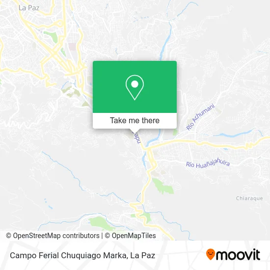 Campo Ferial Chuquiago Marka map