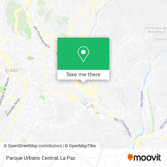 Parque Urbano Central map
