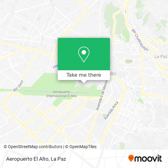 Aeropuerto El Alto map