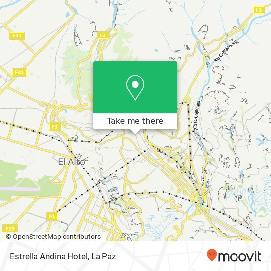 Mapa de Estrella Andina Hotel