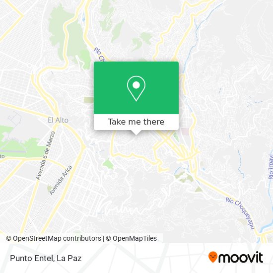 Punto Entel map