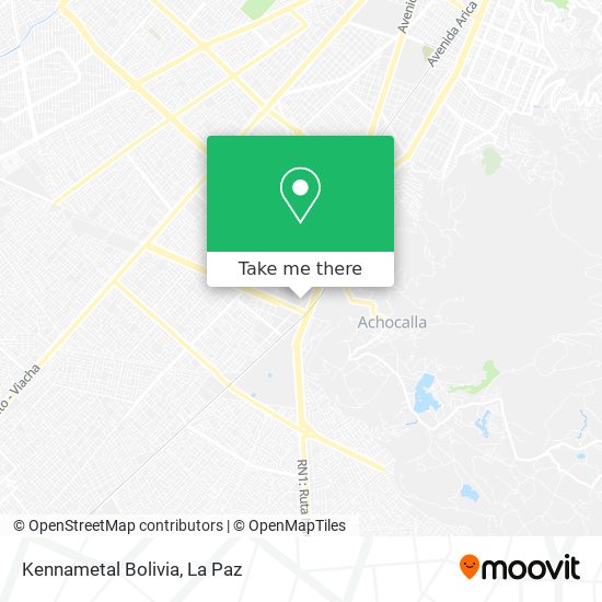 Kennametal Bolivia map