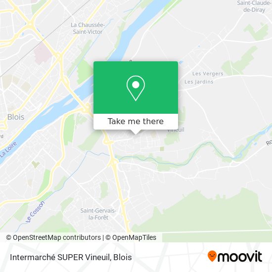Intermarché SUPER Vineuil map
