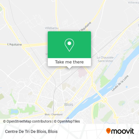 Mapa Centre De Tri De Blois