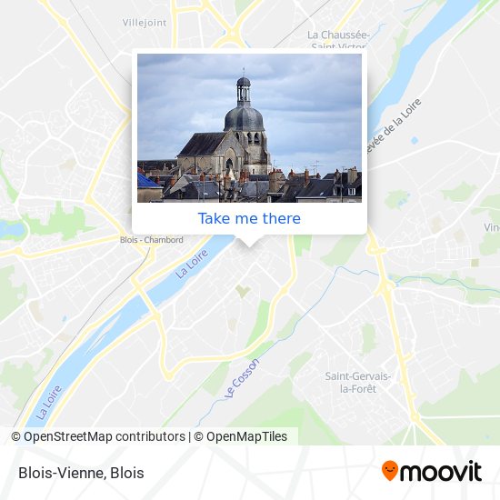 Mapa Blois-Vienne