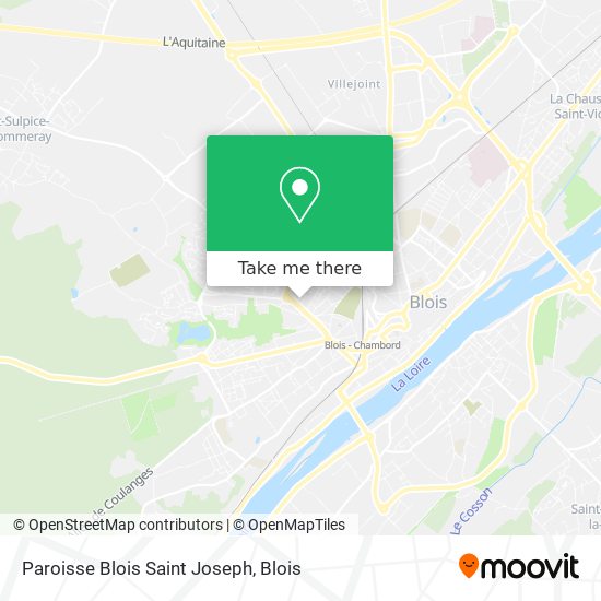 Paroisse Blois Saint Joseph map