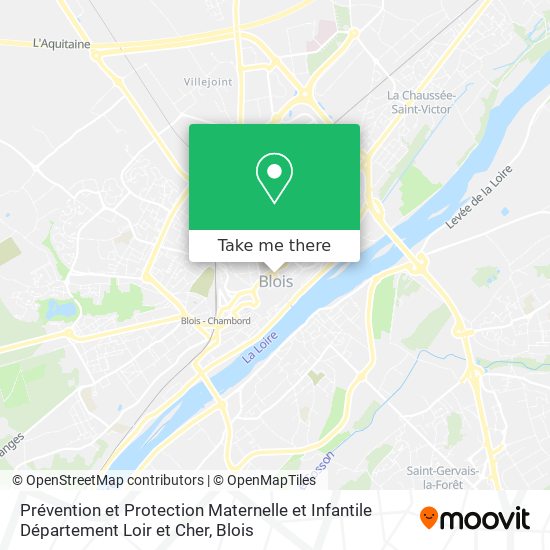 Prévention et Protection Maternelle et Infantile Département Loir et Cher map