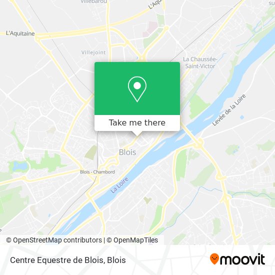 Mapa Centre Equestre de Blois