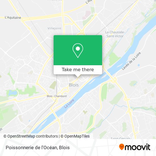 Poissonnerie de l'Océan map