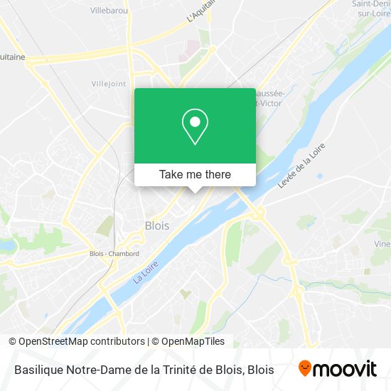 Mapa Basilique Notre-Dame de la Trinité de Blois