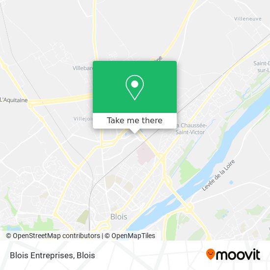 Mapa Blois Entreprises