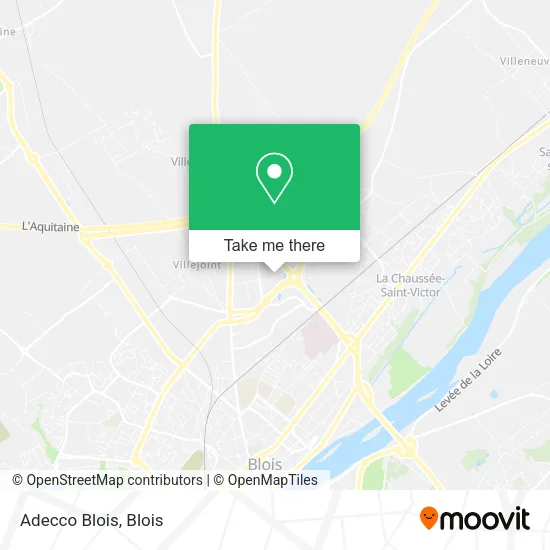 Adecco Blois map