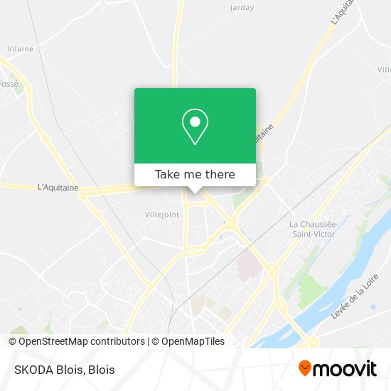 Mapa SKODA Blois