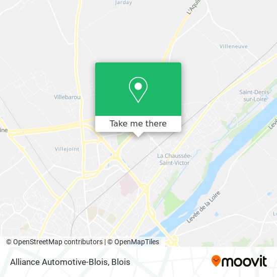 Mapa Alliance Automotive-Blois
