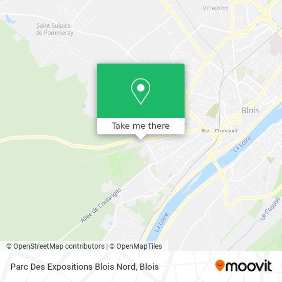 Mapa Parc Des Expositions Blois Nord