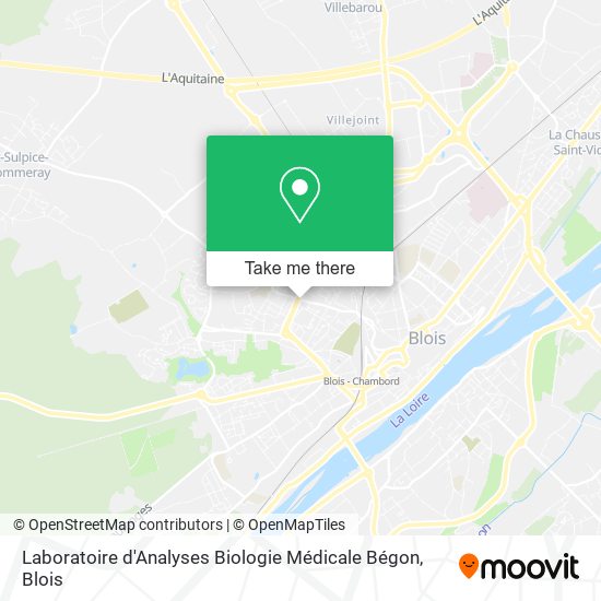 Laboratoire d'Analyses Biologie Médicale Bégon map
